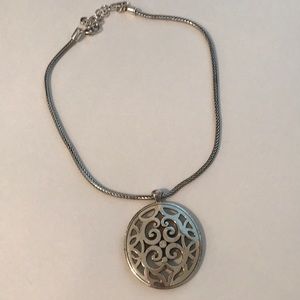 Brighton silver statement necklace